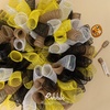 image:imageRibbli 2 Rolls Champagne Gold Metallic Mesh Ribbon Champagne Gold Deluxe Foil Christmas Ribbon for Christmas Tree Wreath Swags Wedding Garland 10 inch x 30 feet10Yard Per RollYellowGold