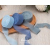 image:imageRibbli Antique Mauve Chiffon Ribbon 112 inch x 20 Yard Handmade Fringe Chiffon Silk RibbonBlack Ribbon for Wedding Invitations Bridal Bouquets Wrapping Flower Arrangement DecorationBaby Blue