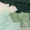 image:imageRibbli Antique Mauve Chiffon Ribbon 112 inch x 20 Yard Handmade Fringe Chiffon Silk RibbonBlack Ribbon for Wedding Invitations Bridal Bouquets Wrapping Flower Arrangement DecorationForest Green