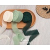 image:imageRibbli Antique Mauve Chiffon Ribbon 112 inch x 20 Yard Handmade Fringe Chiffon Silk RibbonBlack Ribbon for Wedding Invitations Bridal Bouquets Wrapping Flower Arrangement DecorationForest Green