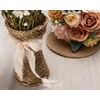 image:imageRibbli Antique Mauve Chiffon Ribbon 112 inch x 20 Yard Handmade Fringe Chiffon Silk RibbonBlack Ribbon for Wedding Invitations Bridal Bouquets Wrapping Flower Arrangement DecorationNude