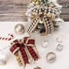 image:imageRibbli Christmas Burlap Wired Ribbon Buffalo Plaid with Burlap 212 Inch x Continuous 10 Yard Christmas Ribbon for Tree Gift Wrapping Big Bow WreathBlackWhiteNaturalBlackWhite
