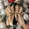 image:imageRibbli Glossy Dusty Green Velvet Wired Ribbon 25 Inch Striped Velvet Christmas Ribbon for Gift Wrapping Christmas Tree Decoration Crafts Wreaths SuppliesContinuous 10 YardsKhaki