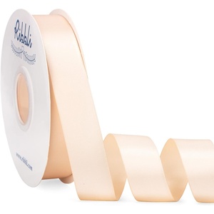 image:imageRibbli Dusty Blue Satin Ribbon Double Faced Satin 112 Inch x Continuous 50 YardsBlue Ribbon for Gift Wrapping Crafts Wedding Decoration Bows Bouquet Floral ArrangementChampagne Pink